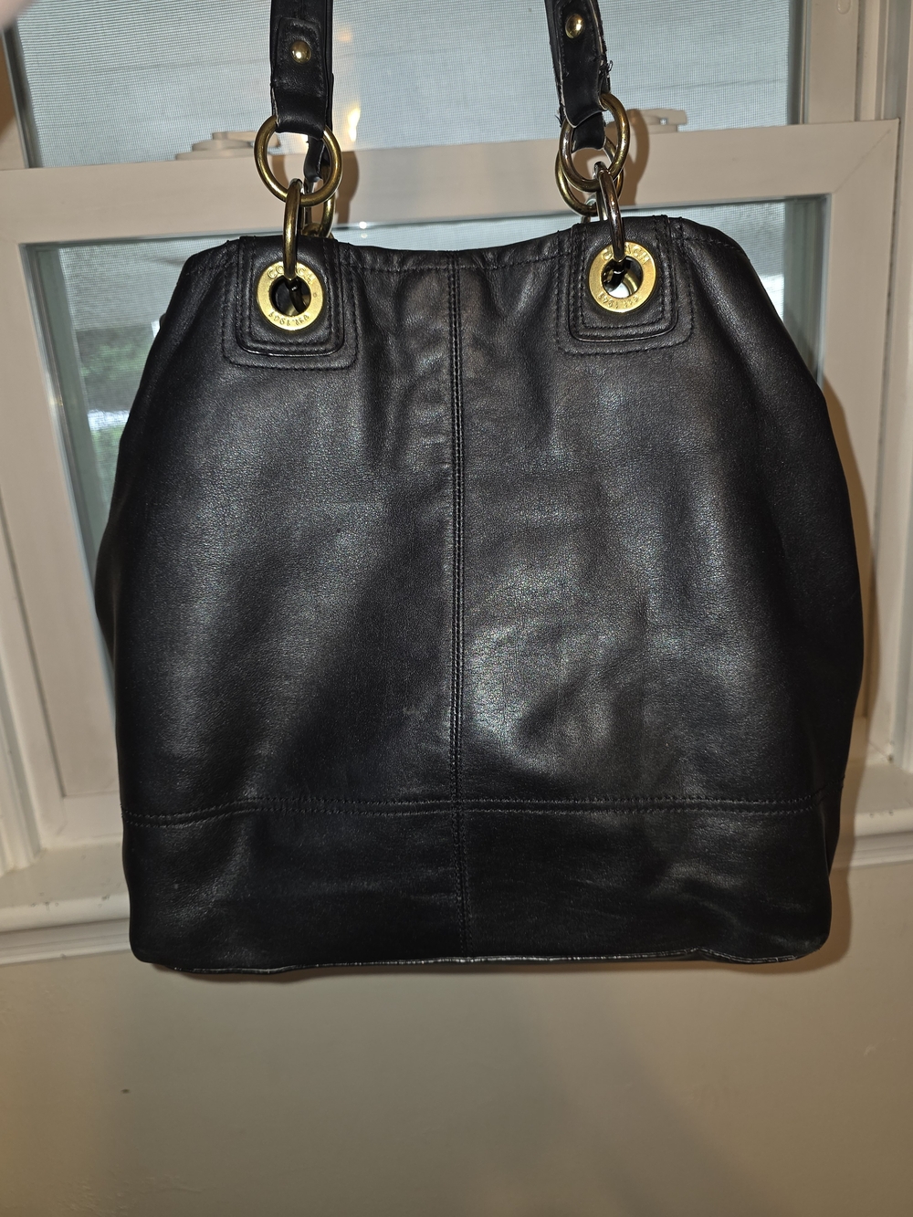 Coach 2011 Penelope Black Leather Tote Shoulder Bag - Picture 3 of 10